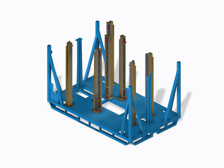 Contenitore automotive con colonne